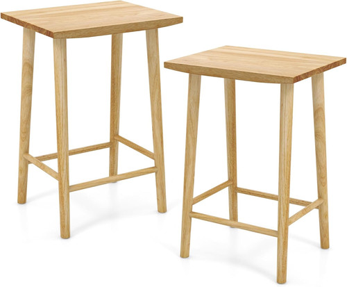 Set backless wooden - 2, 25.5"