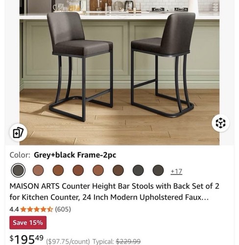 Counter height bar stool set - counter,