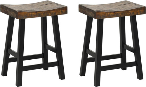 Rustic wooden backless - rustic,